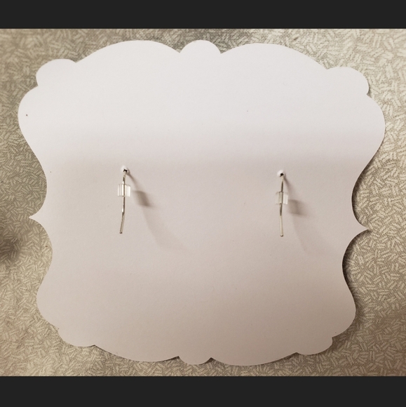 New!  Handmade Red/light Gray Tractor Earrings - Picture 2 of 2